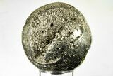Polished Pyrite Sphere - Peru #195553-1